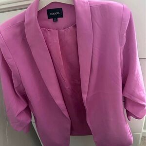Zenana Outfitters Women's Vibrant Pink Blazer